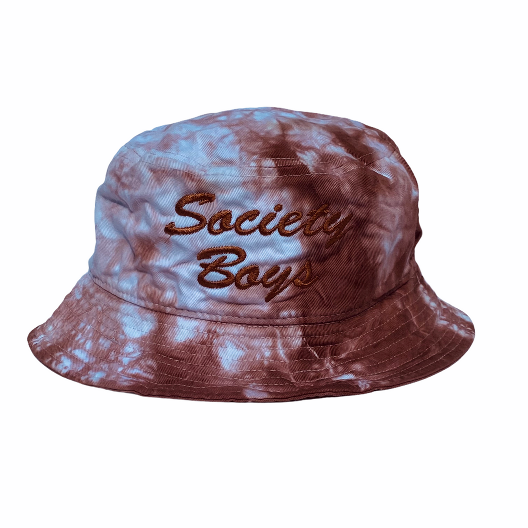 SOCIETY BOYS NUDE TYE-DYE BUCKET CAP